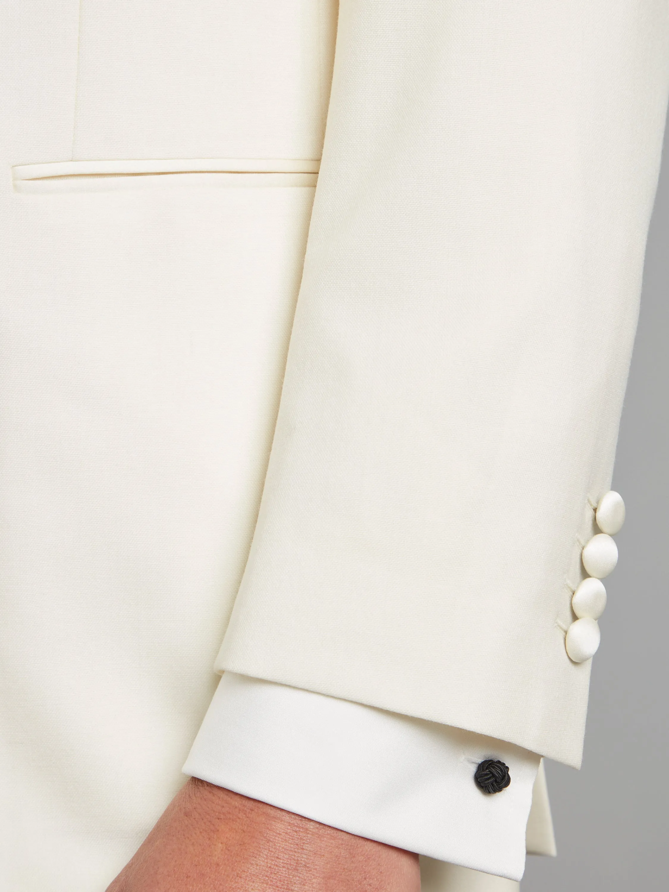 Carlyle Tuxedo Jacket - White