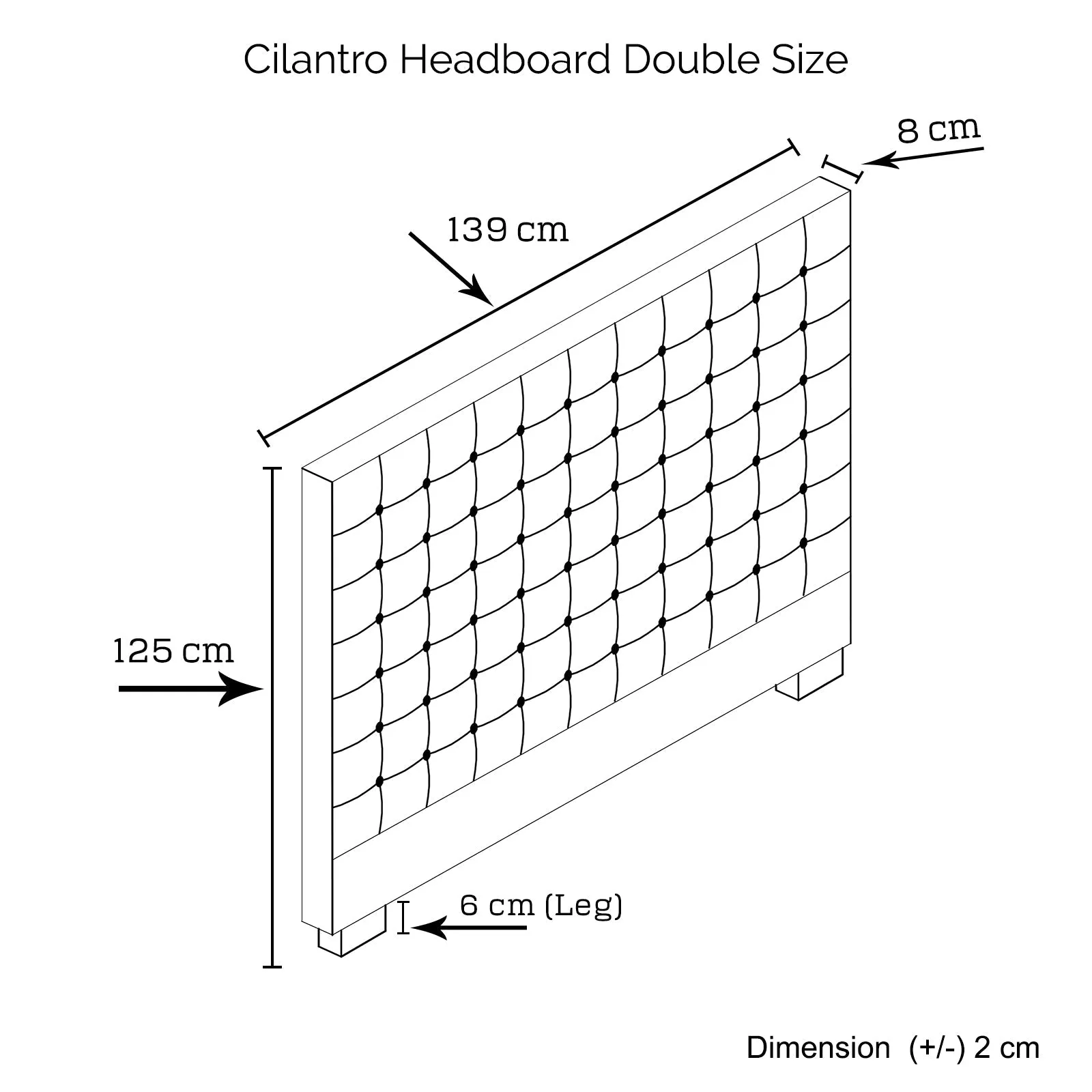Double Size | Cilantro Headboard (Beige)