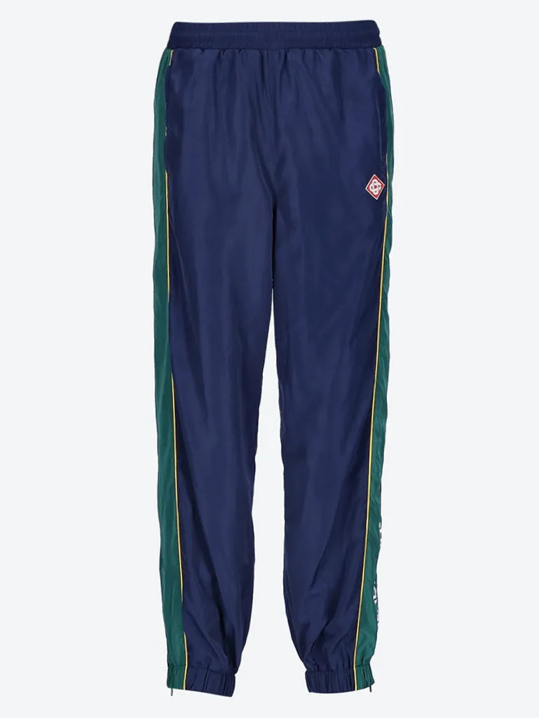 Embroidered windbreaker pants