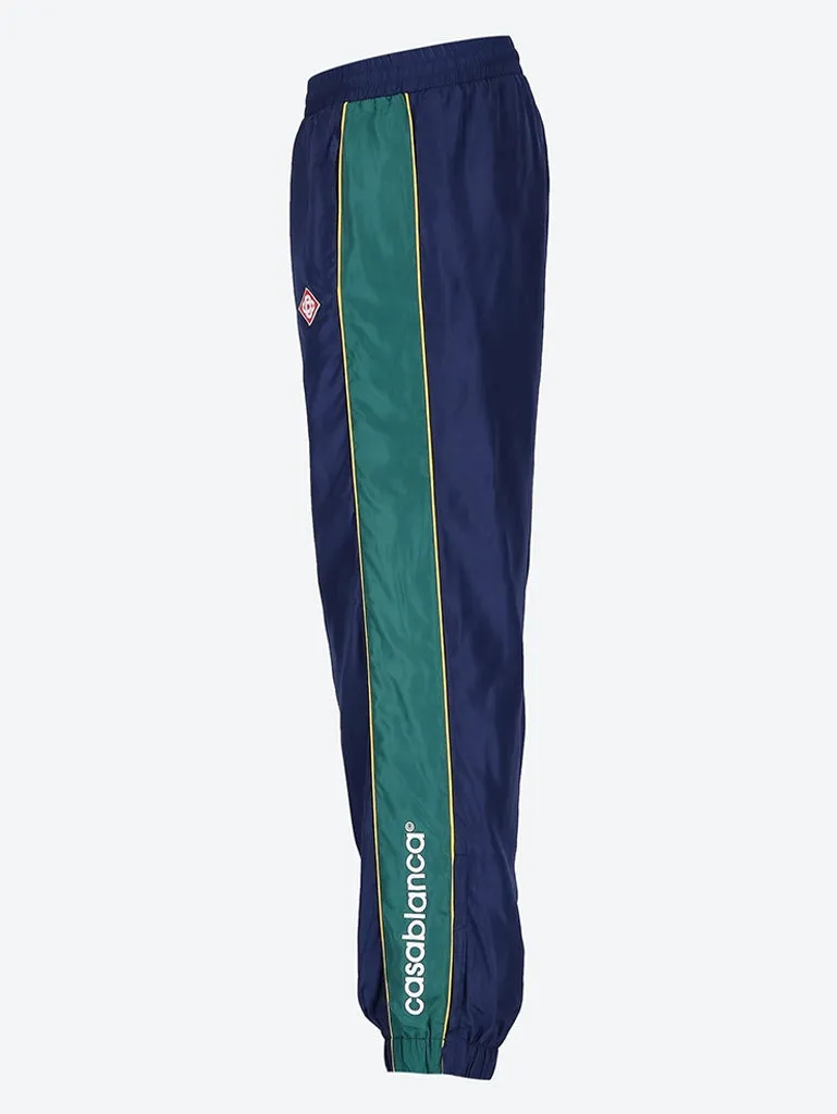 Embroidered windbreaker pants