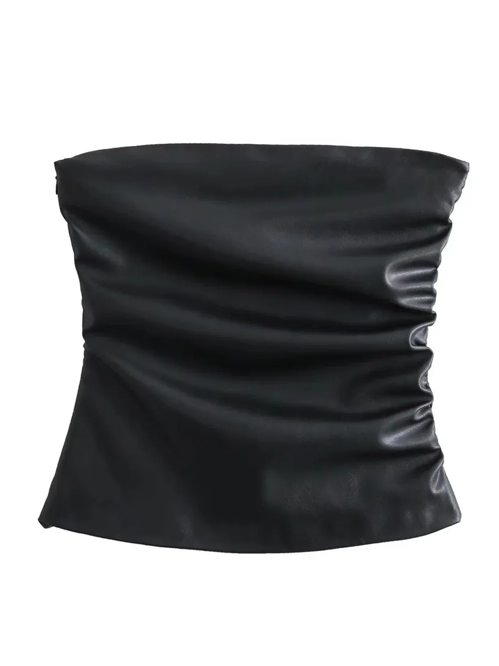Lillian Leather Short Top