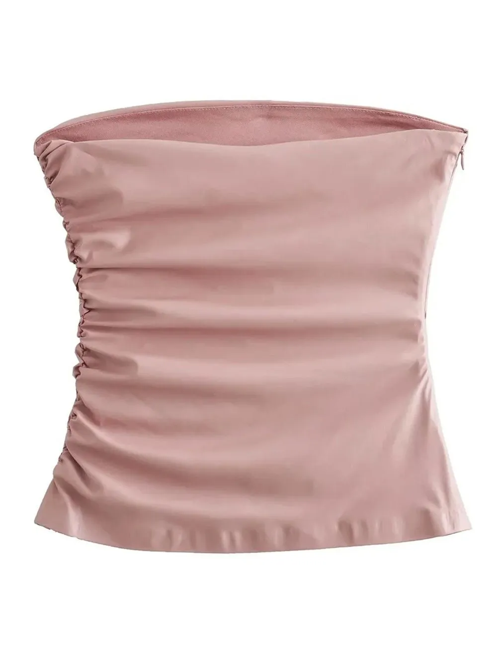 Lillian Leather Short Top