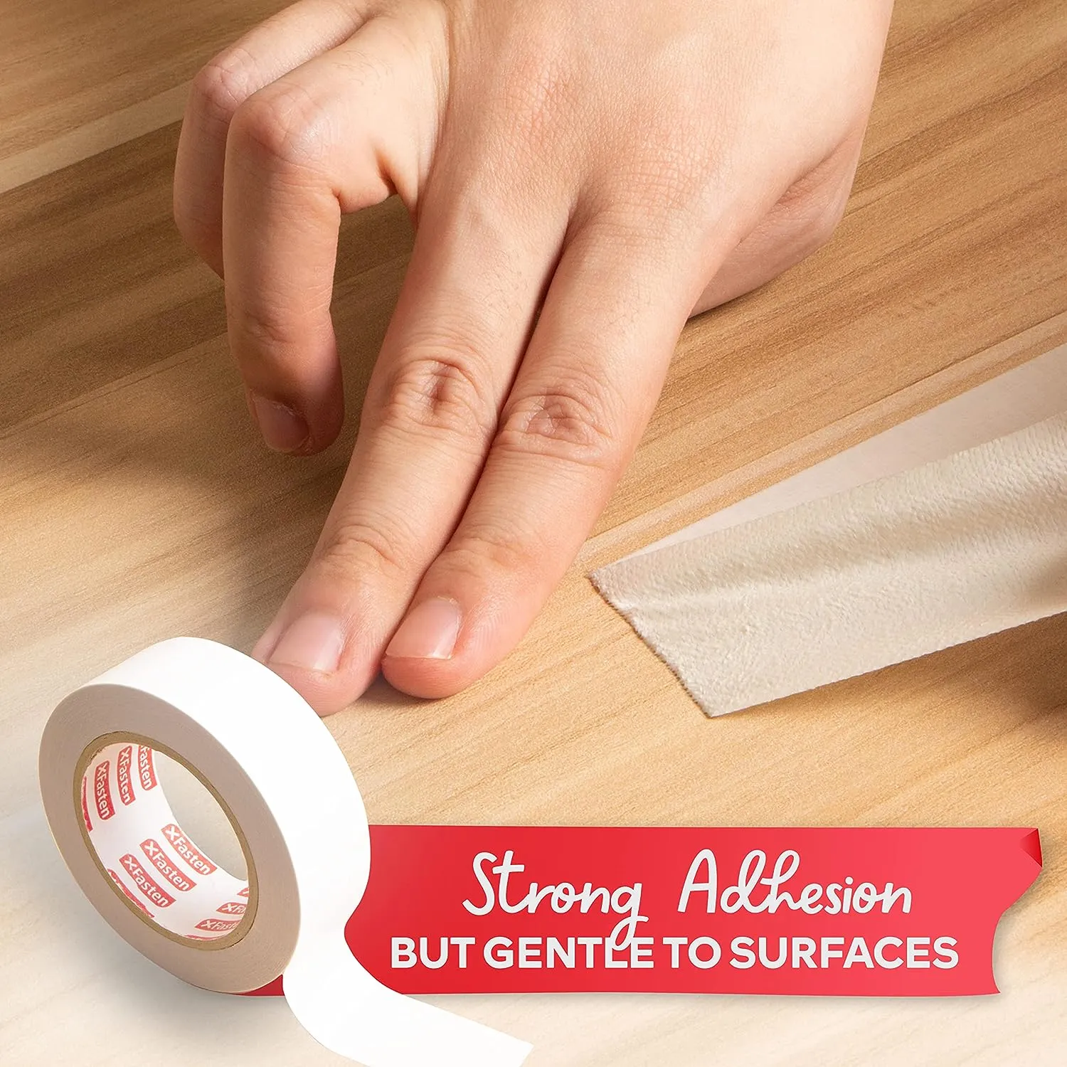 XFasten Double Sided Tape | 3 Inch x 15 Yards | White
